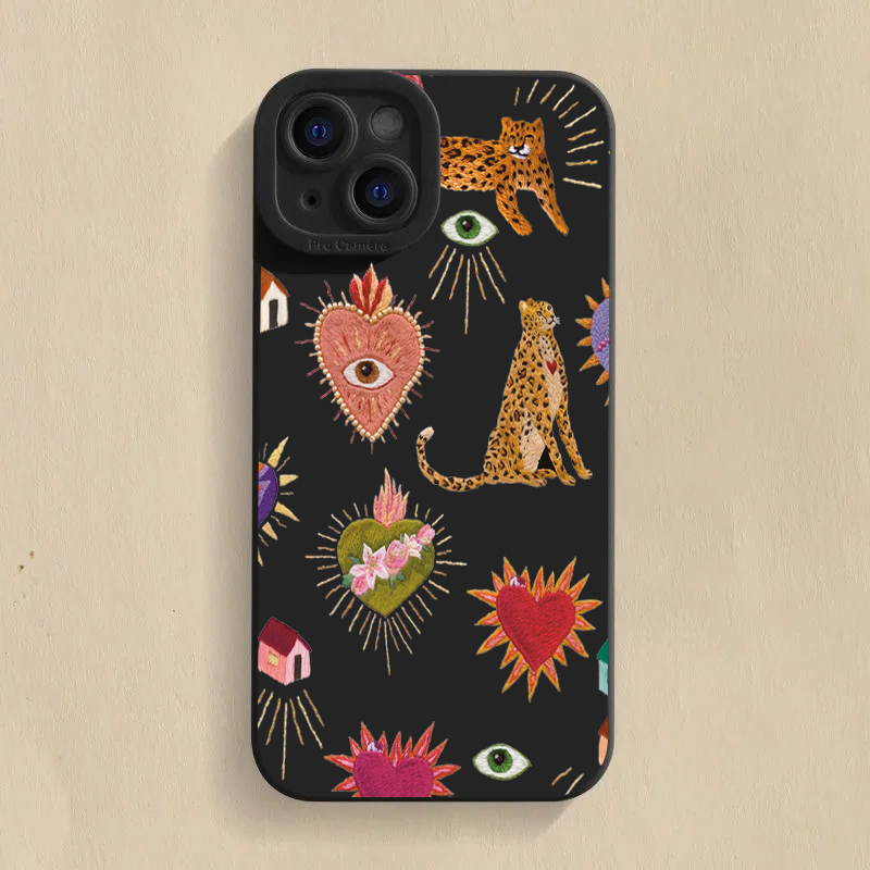Floral Leopard Eyes Phone Case - огляд і ціна Samsung Galaxy S25